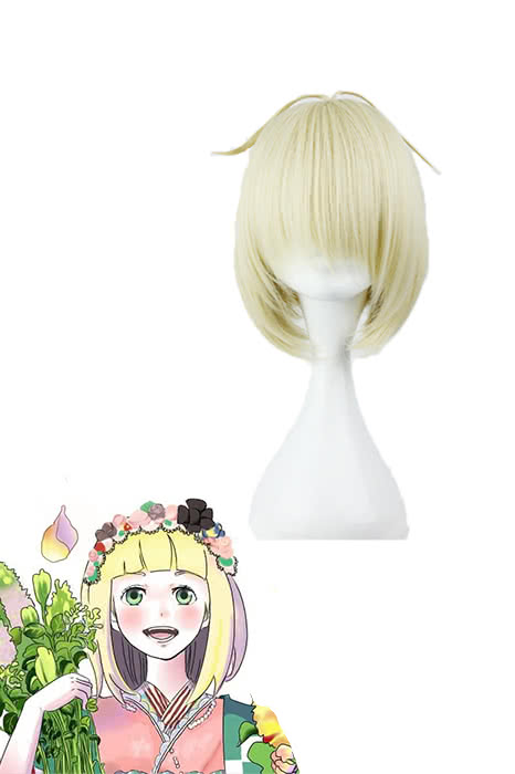 Blue Exorcist Shiemi Moriyama Short Gold Anime Cosplay Wigs