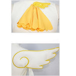 Cardcaptor Sakura Sakura Kinomoto Shapeshift Yellow Dress Cosplay Costumes