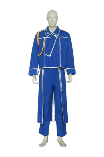 Anime FullMetal Alchemist Roy Mustang Military Cosplay Costumes 