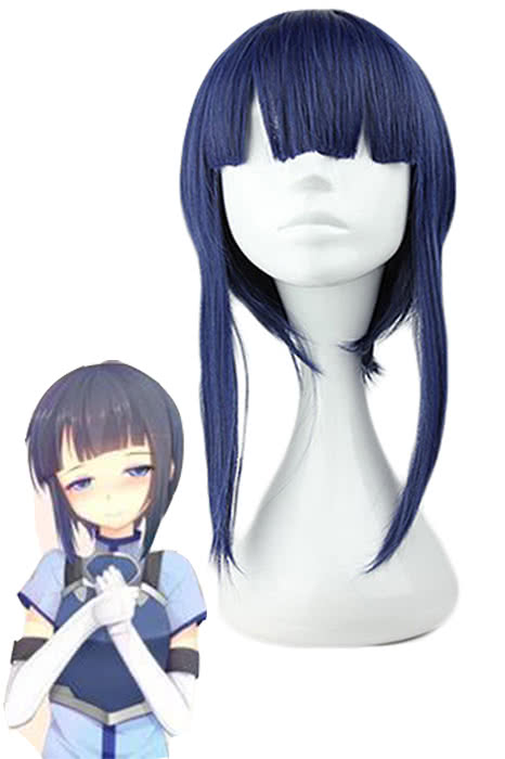 Sword Art Online Medium Blue Sachi Cosplay Wigs For Women