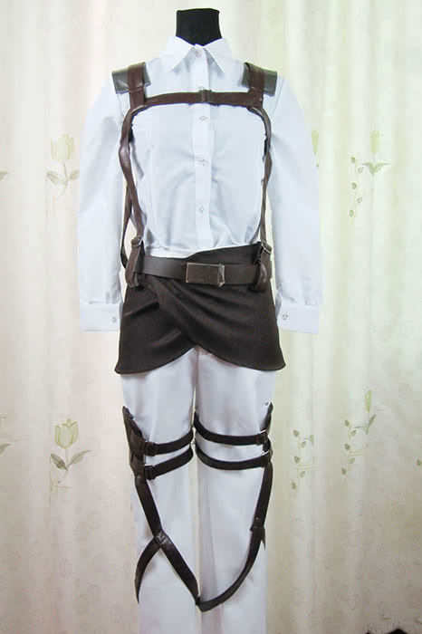 Attack On Titan Shingeki no Kyojin Mikasa Ackerman Trainee Class Uniform Cosplay Costumes