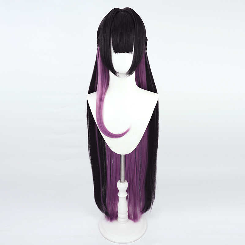 Rolecosplay Goddess of Victory: Nikke Mihara Mixed Purple Cosplay Wig
