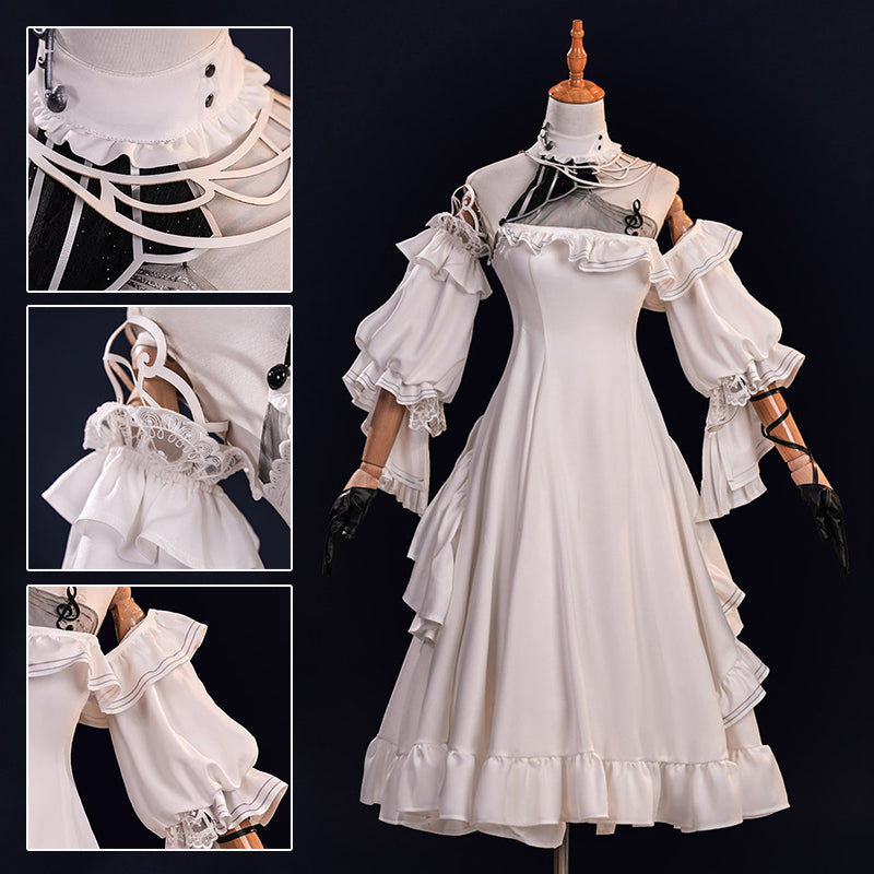 Rolecosplay Game Wuthering Waves Phrolova White Dress Cosplay Costume