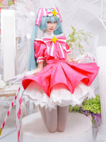 Hatsune Miku Ima Sugu Rinne Cosplay Costume Pink Magical Girl Dress with Oversized Skirt, Wig and Wand Options
