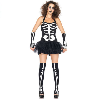 Halloween women Vampire costumes sexy cosplay skirt  vampire makeup dress