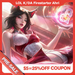 Rolecosplay LOL K/DA Firestarter Red & White Ahri Cosplay Costume Pre-Sale