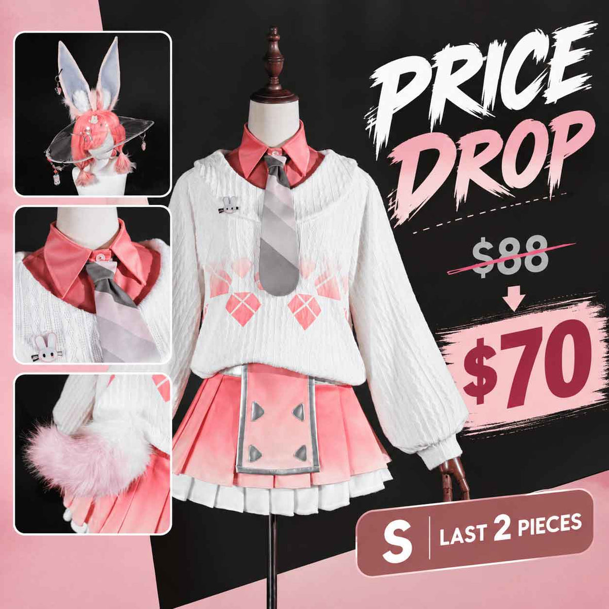 【Ready To Ship】Rolecosplay LOL Golden Spatula Ionic Spark Aurora Cosplay Costume