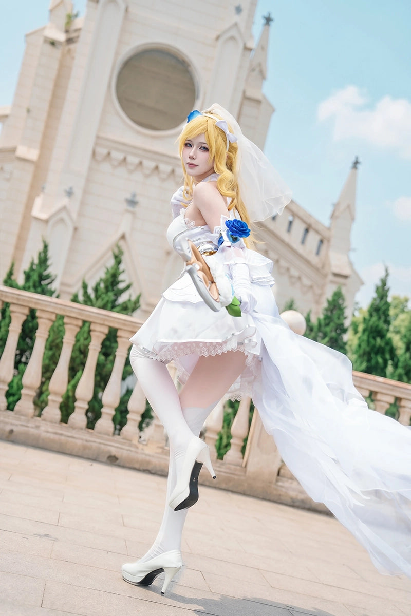 【Ready To Ship】Rolecosplay LOL Wild Rift Crystal Rose Lux Cosplay Costume