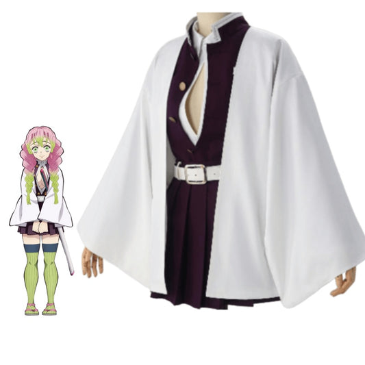 Demon Slayer Kanroji Mitsuri Female Uniform Cosplay Costume 02