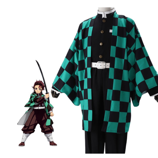 Demon Slayer / Kimetsu no Yaiba Tanjirou Kamado kimono Cosplay Costume 01
