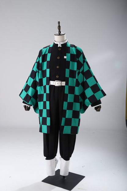 Demon Slayer / Kimetsu no Yaiba Tanjirou Kamado kimono Cosplay Costume 04