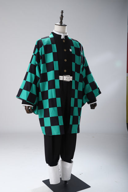 Demon Slayer / Kimetsu no Yaiba Tanjirou Kamado kimono Cosplay Costume 06