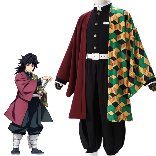Demon Slayer / Kimetsu no Yaiba Tomioka Giyuu Kimono Cosplay Costume 01