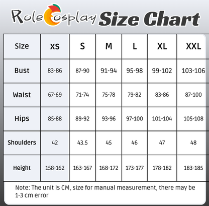 Demon Slayer / Kimetsu no Yaiba Tomioka Giyuu Kimono Cosplay Costume size chart