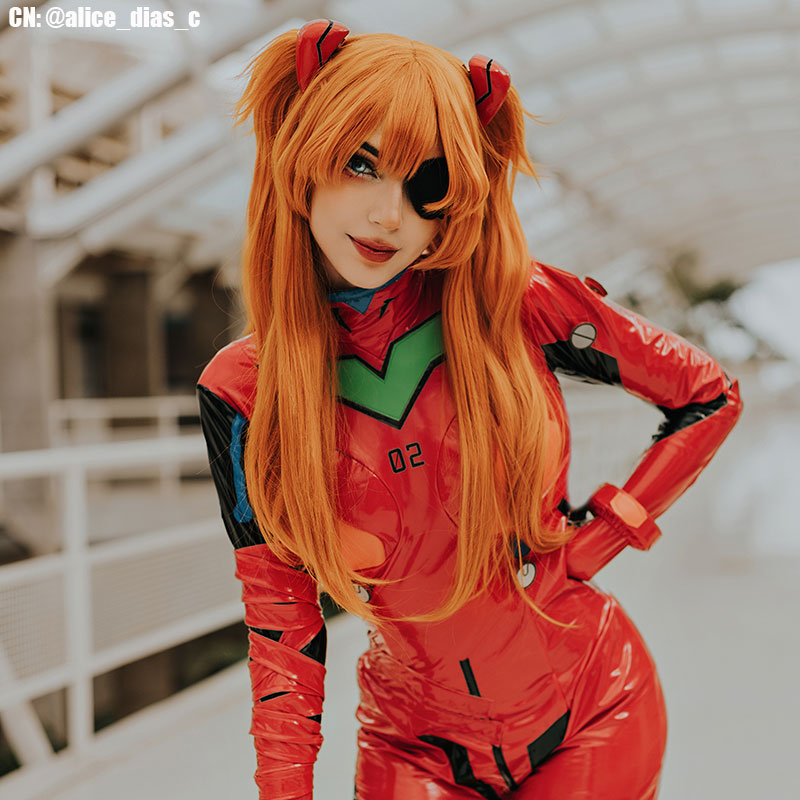 EVA Asuka Langley Combat Suit Cosplay Costume