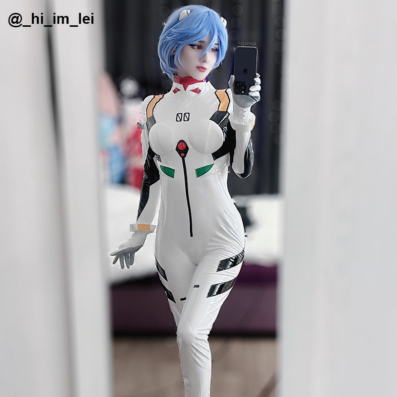 【Ready To Ship】White Futuristic Bodysuit Cosplay Costume