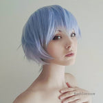 EVA Ayanami Rei Short Light Blue Cosplay Wigs