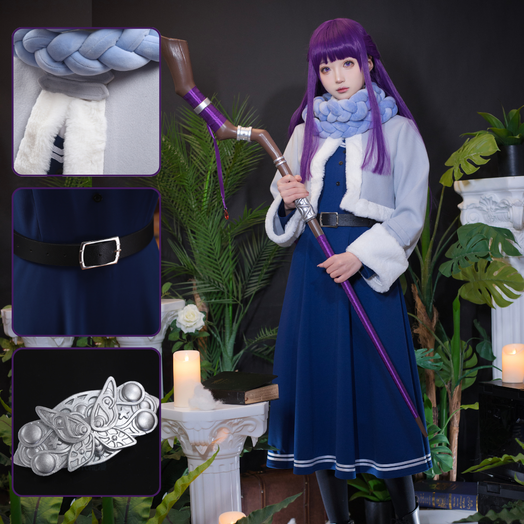 Frieren: Beyond Journey's End Fern Winter Cosplay Costume