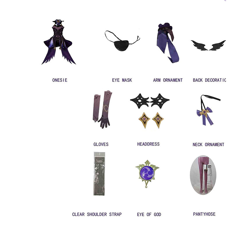 Game Genshin Impact Fischl Cosplay Costume