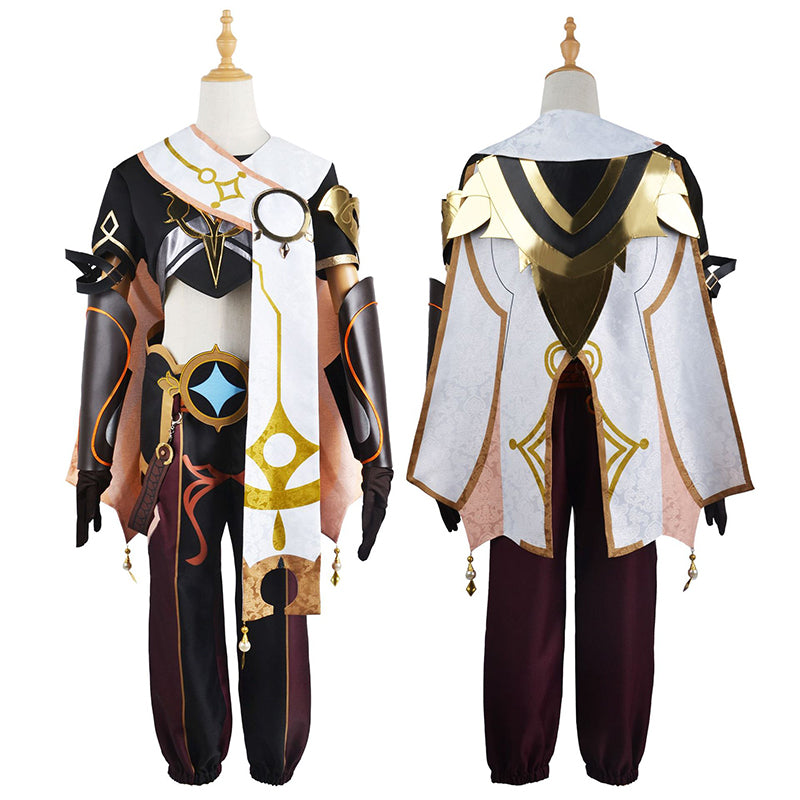 Game Genshin Impact Traveler Aether Male Cosplay Costume
