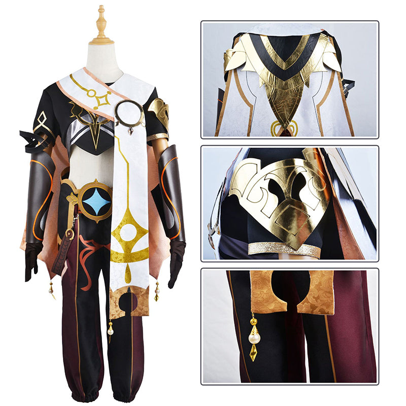 Game Genshin Impact Traveler Aether Male Cosplay Costume