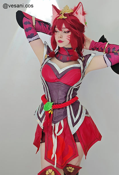 LOL Foxfire Ahri Cosplay Costume