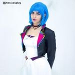 LOL League of Legends Arcane Season 2 Universe Jinx Powder Dress Cosplay Costume