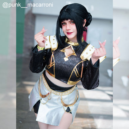 【Last Batch】Rolecosplay Kpop Demon Hunter Zoey Golden Black Set Cosplay Costume