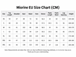 Miorine size chart