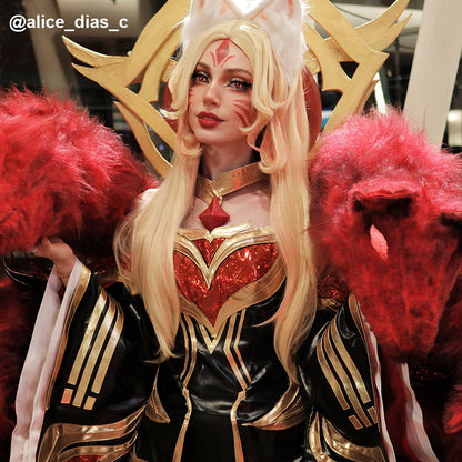 League of Legends Lenda Imortalizada Ahri Cosplay Wig