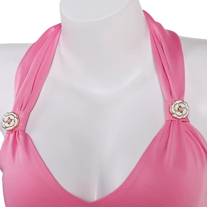 Rolecosplay Aerith Swimwear FF7 Pink Look