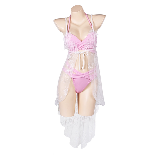 Rolecosplay Aerith Swimwear Final Fantasy Lace Bikini