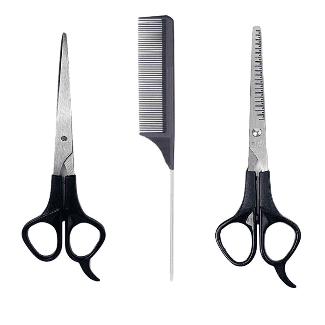 Rolecosplay Cosplay Wig Styling Kit Hair Scissors Thinning Shears Tail Comb Set