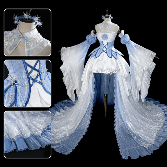 【Ready To Ship】Rolecosplay Cryctal Rem Dress Blue Cosplay Costume