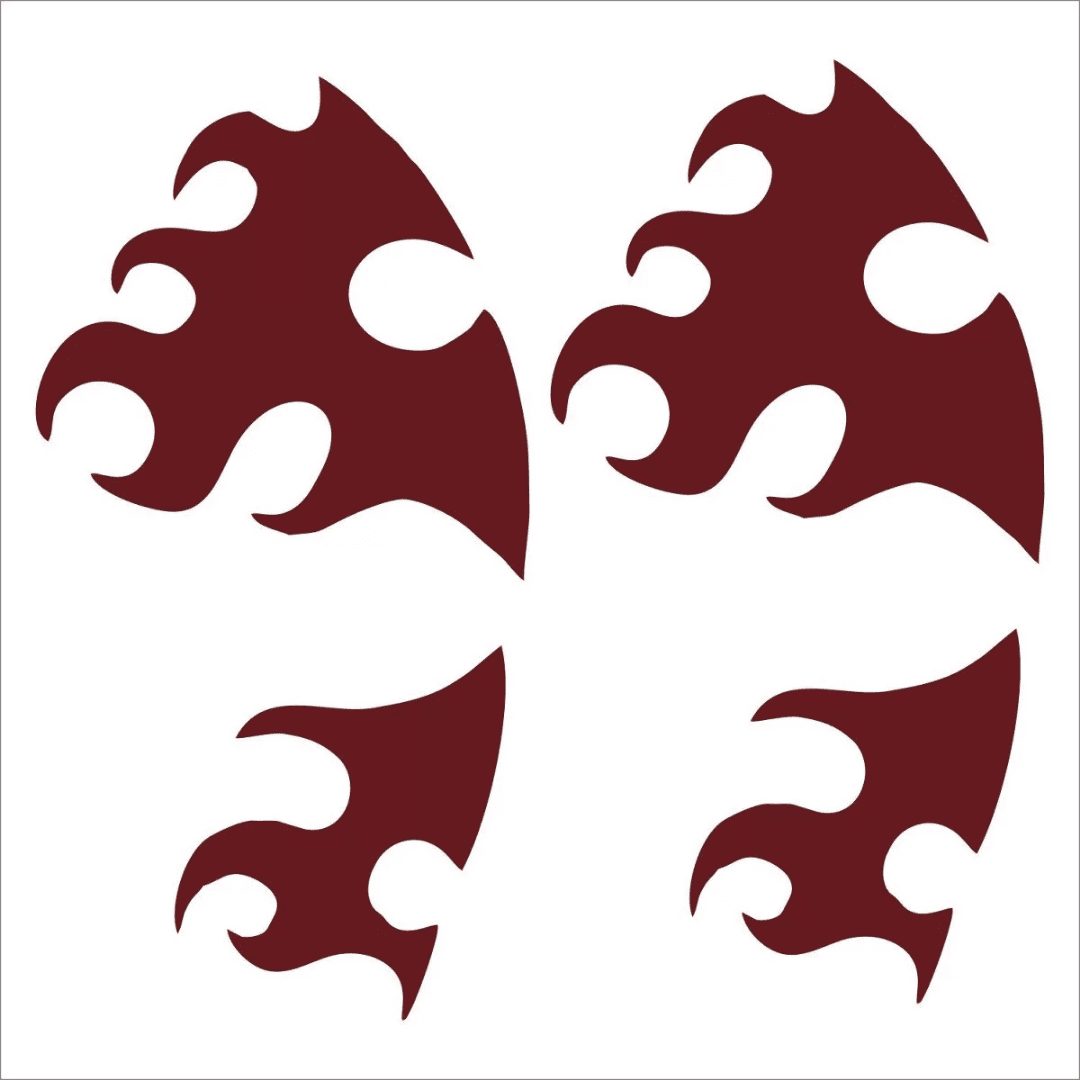 Rolecosplay Demon Slayer Cosplay Tattoos Character Forehead Marks & Body Art Stickers