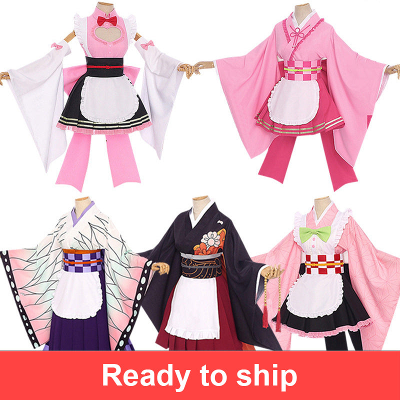 Rolecosplay Demon Slayer Kamado Nezuko Kochou Shinobu Kimono Cosplay Costume