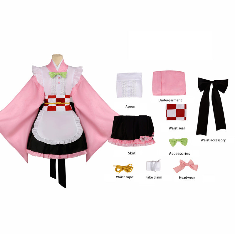 Rolecosplay Demon Slayer Kamado Nezuko Kochou Shinobu Kimono Cosplay Costume