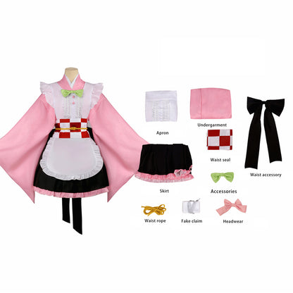 Rolecosplay Demon Slayer Kamado Nezuko Kochou Shinobu Kimono Cosplay Costume