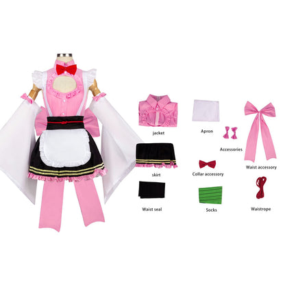 Rolecosplay Demon Slayer Kamado Nezuko Kochou Shinobu Kimono Cosplay Costume