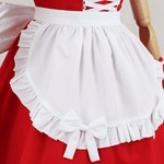 Rolecosplay EVA Asuka Maid Cosplay Costume Red Maid Outfits