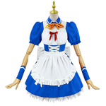 Rolecosplay EVA Rei Maid Cosplay Costume Blue Maid Outfit