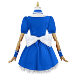 Rolecosplay EVA Rei Maid Cosplay Costume Blue Maid Outfit