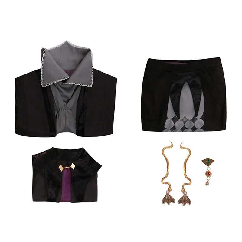 Rolecosplay FFXIV Wicce Cosplay Costume Black Set