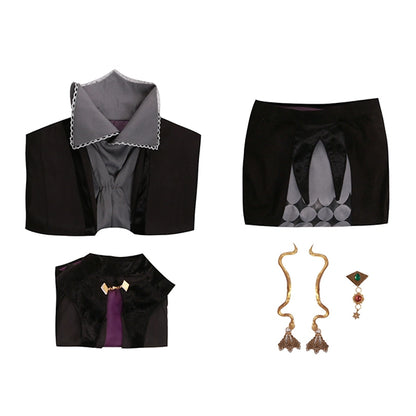 Rolecosplay FFXIV Wicce Cosplay Costume Black Set