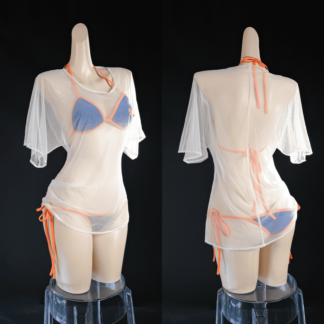 Rolecosplay FGO Tamamo No Mae Swimsuit Sexy Bikini Cosplay Costume