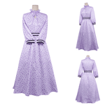 Rolecosplay Fern Cosplay Costume Purple Floral Dress Frieren Cosplay Outfits
