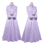 Rolecosplay Fern Cosplay Costume Purple Floral Dress Frieren Cosplay Outfits