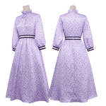 Rolecosplay Fern Cosplay Costume Purple Floral Dress Frieren Cosplay Outfits