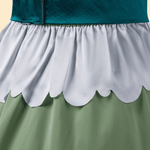 Rolecosplay Friren Cosplay Costume Elf Green Long Formal Dress