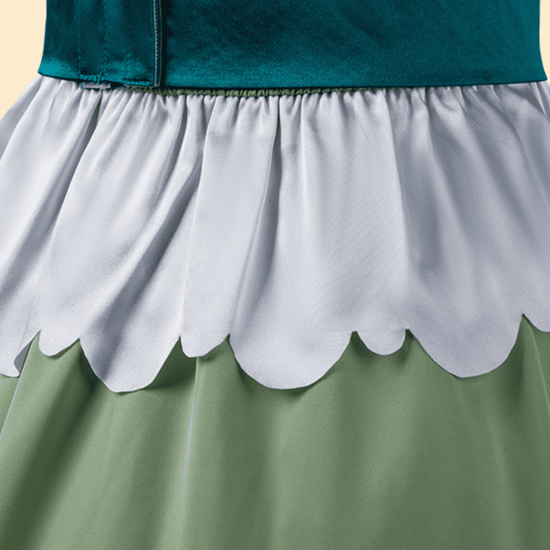 Rolecosplay Friren Cosplay Costume Elf Green Long Formal Dress